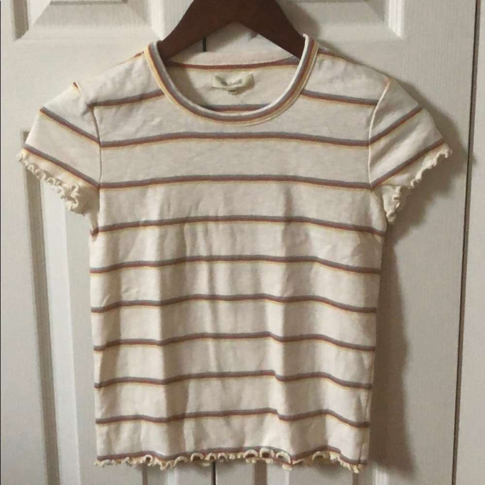 Madewell striped baby tee